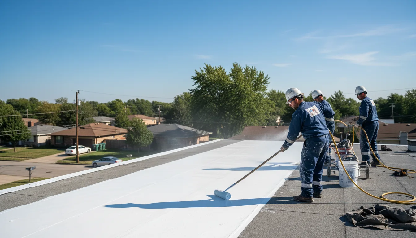 Commercial roof coating in Clarkston, MI near me